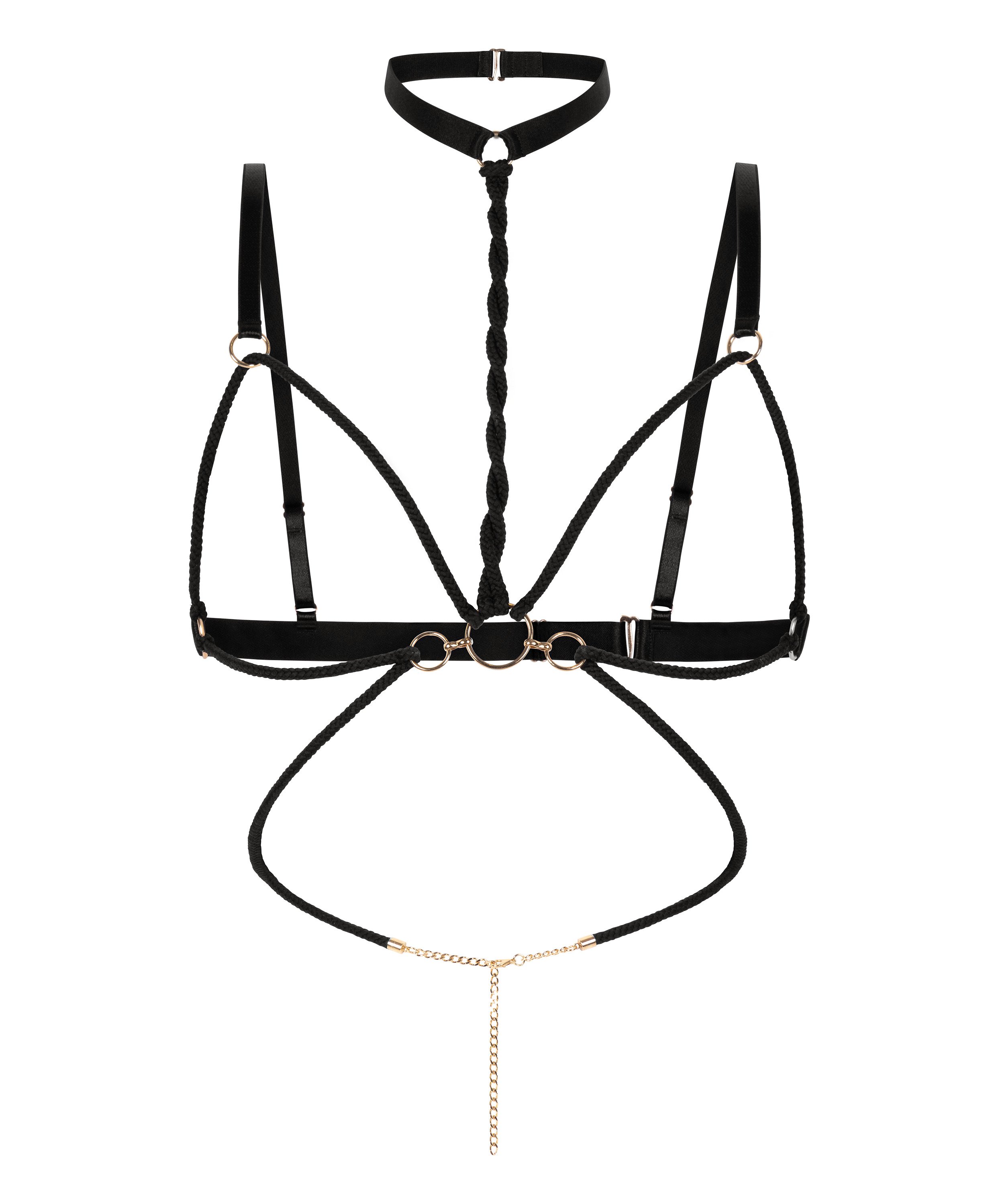 Rope Harness, Black, main