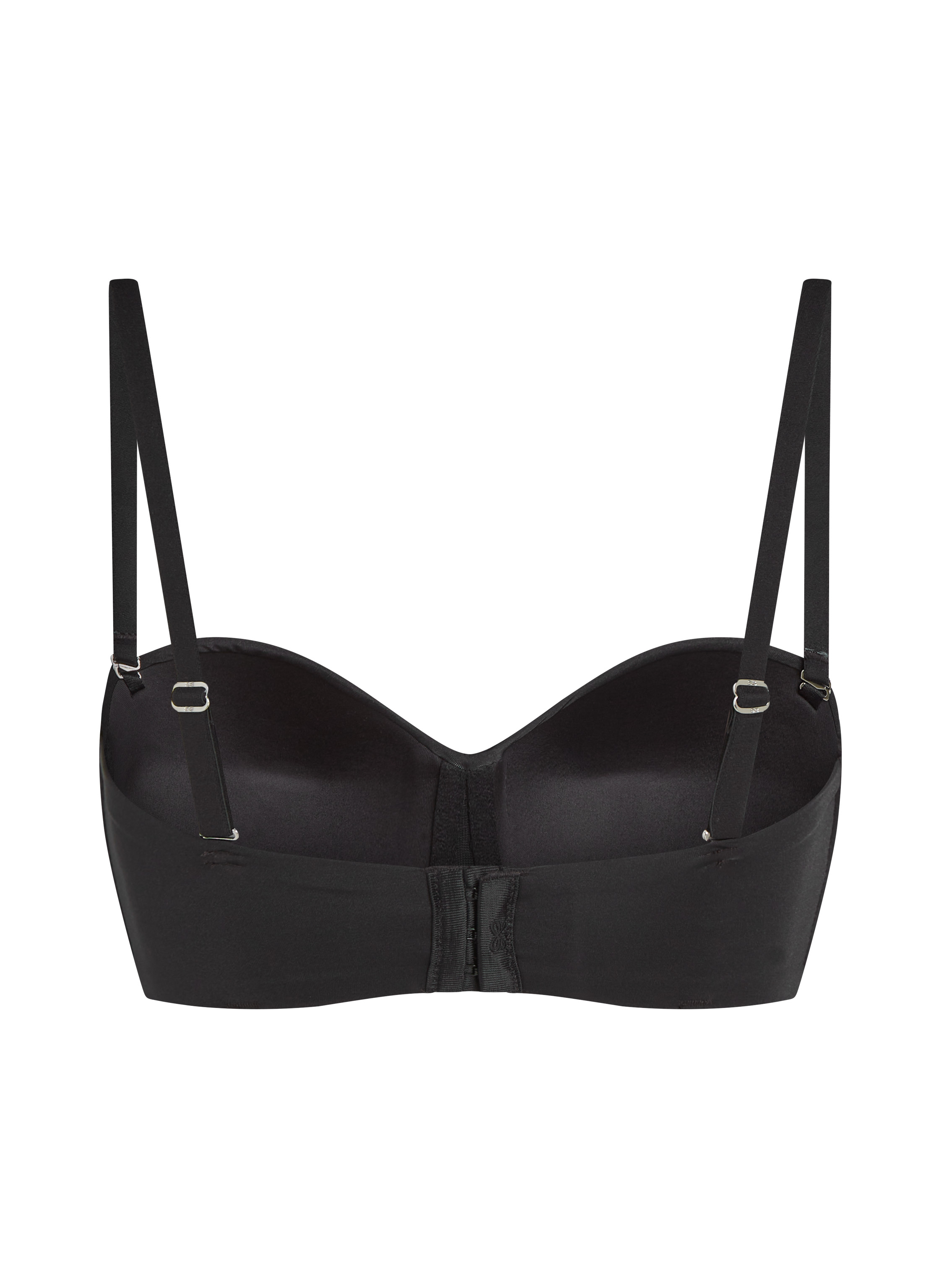 Smooth Padded Underwired Strapless Push-Up Bra, Black, main