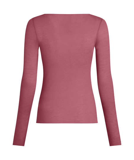 super soft Boatneck shirt with Cashmere, Purple