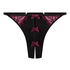 Ambra Highleg Thong, Black