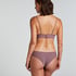 Invisible Brazilian Stripe mesh, Purple