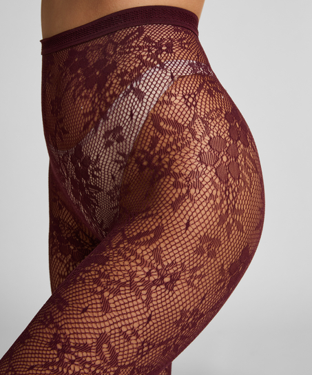 Tights Allover Lace, Purple