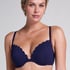 Scallop padded underwired bikini-top, Blue