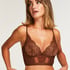 Honey Non-Padded Longline Underwired Bra, Brown