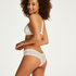 V-shaped Brazilian knickers mesh, White