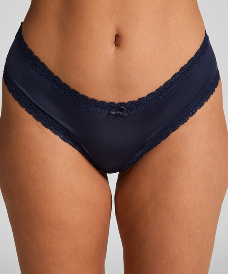 London V-shaped Brazilian, Blue
