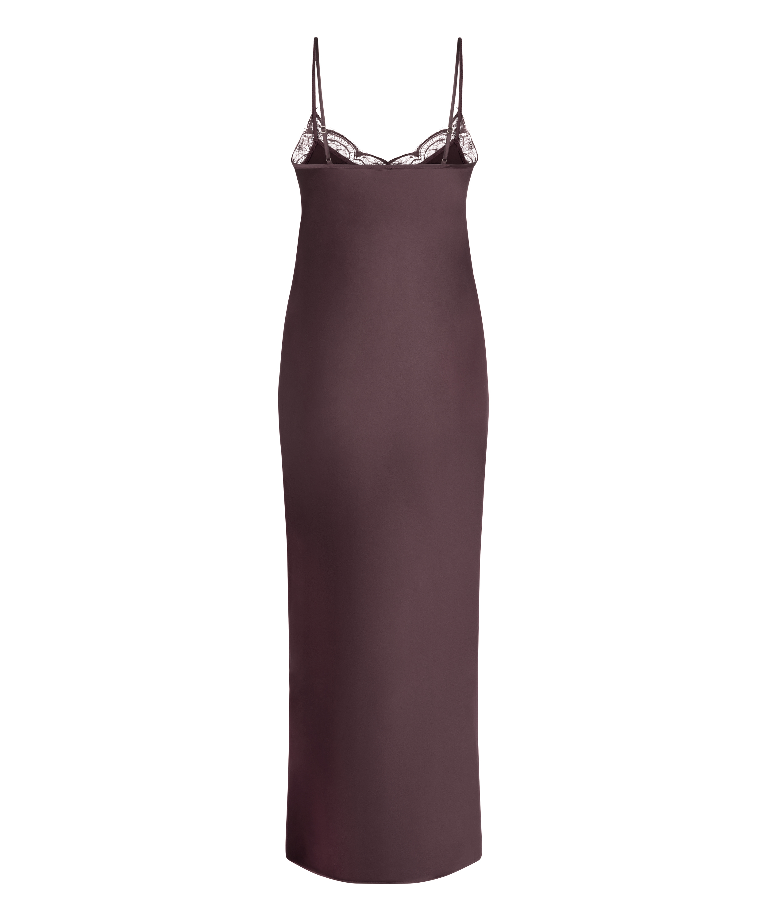 Slipdress Long Satin, Purple, main