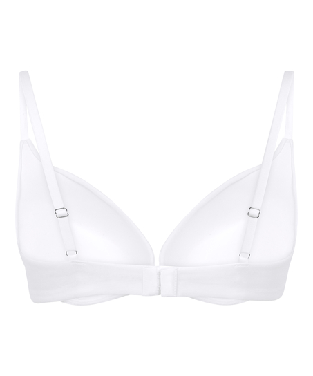 Cotton Padded Underwired Push-Up Bra, White