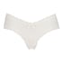 V-shaped Brazilian knickers mesh, White