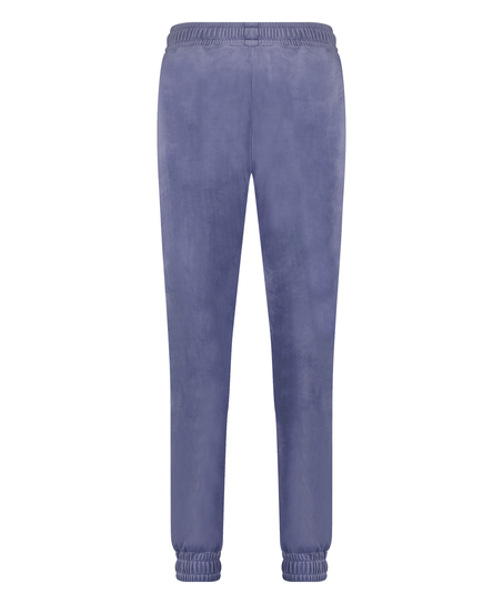 Velour Jogging Bottoms, Purple