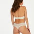V-shaped Brazilian knickers mesh, White