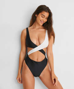 Crossover swimsuit HKM x NA-KD, White