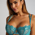 Eros Non-Padded Underwired Bra, Blue