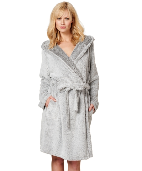 Bathrobe Snuggle, Gray