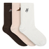 Socks 3 Pair Cotton, Pink