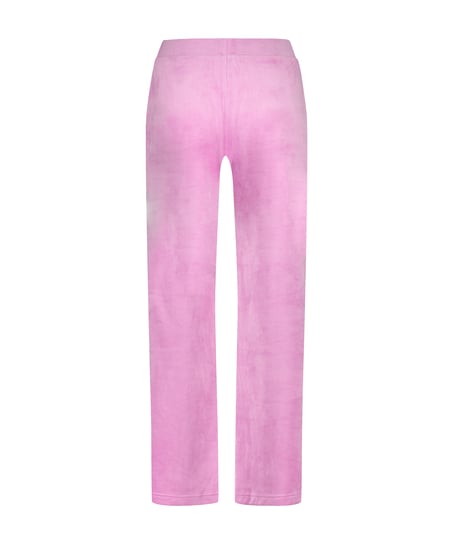 Velours Pyjama Pants, Pink