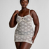 Darcy Slipdress Allover Lace, White
