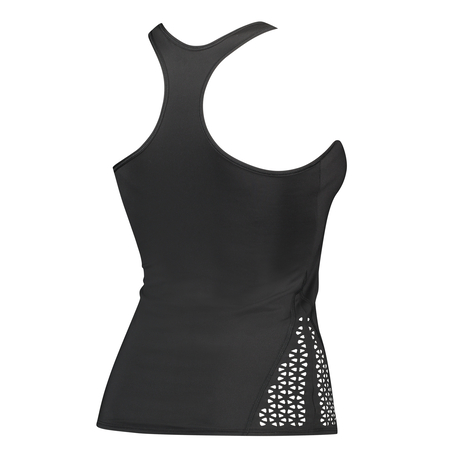 HKMX Lasercut Tank Top, Black