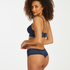 V-Shaped Microfibre Brazilian, Blue