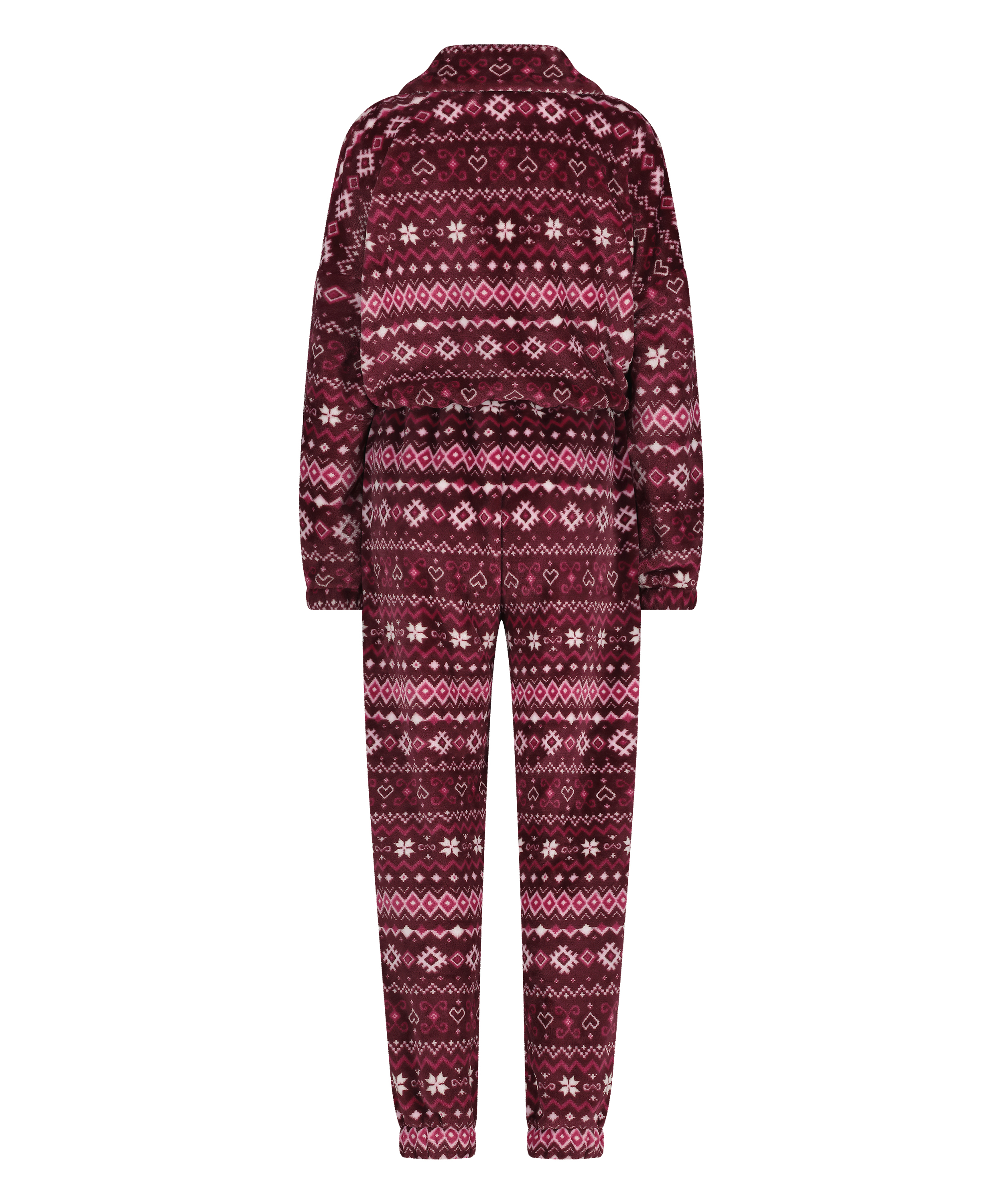Onesie fleece, Red, main