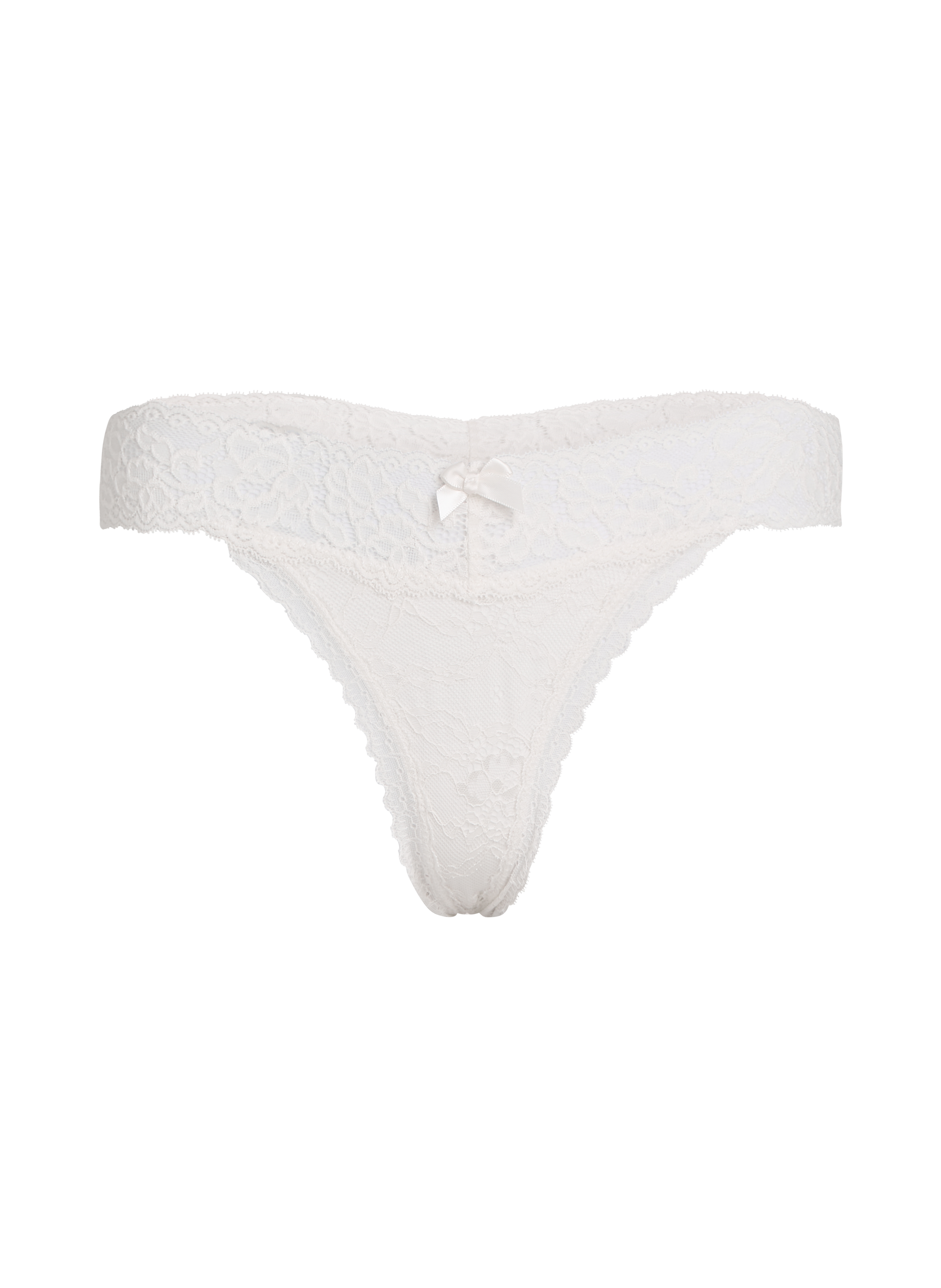 Madison Extra Low Thong, White, main
