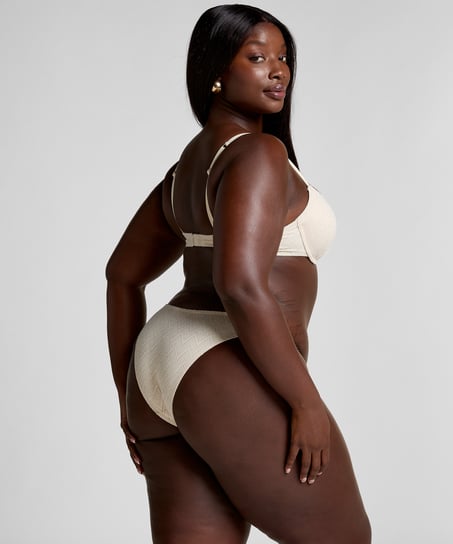 Crochet Bikini Bottoms, White