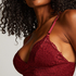 Marine Triagnle Bralette, Red