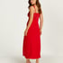 Slipdress Nora Lace Long, Red