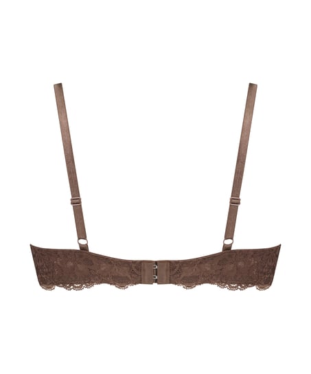 Marine Non-Padded Underwired Bra, Brown