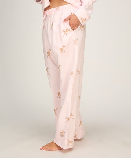 Pant Woven Deer, Pink