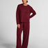Pyjama Pant Loose Pointelle, Red