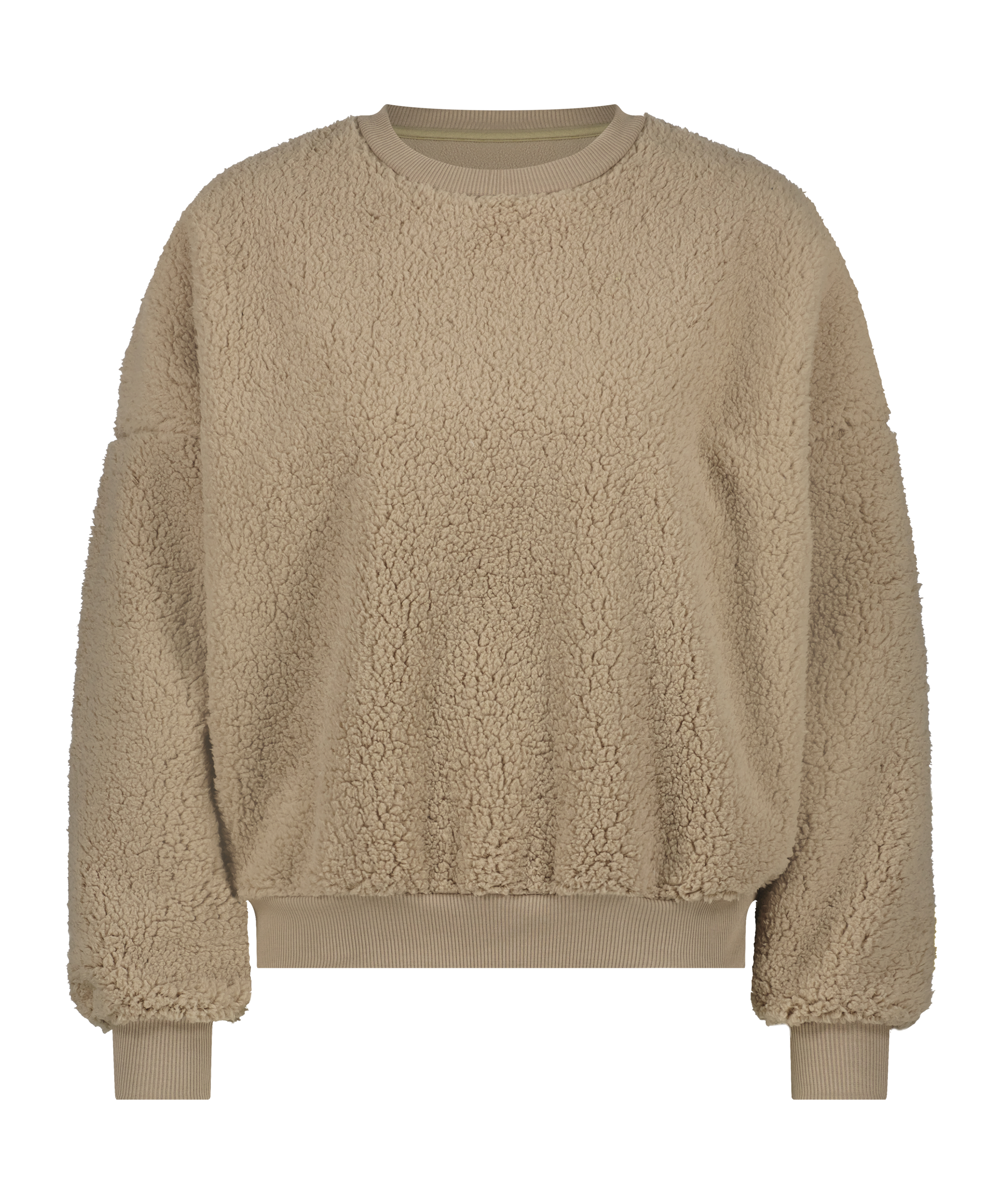 Teddy Fleece Top, Brown, main