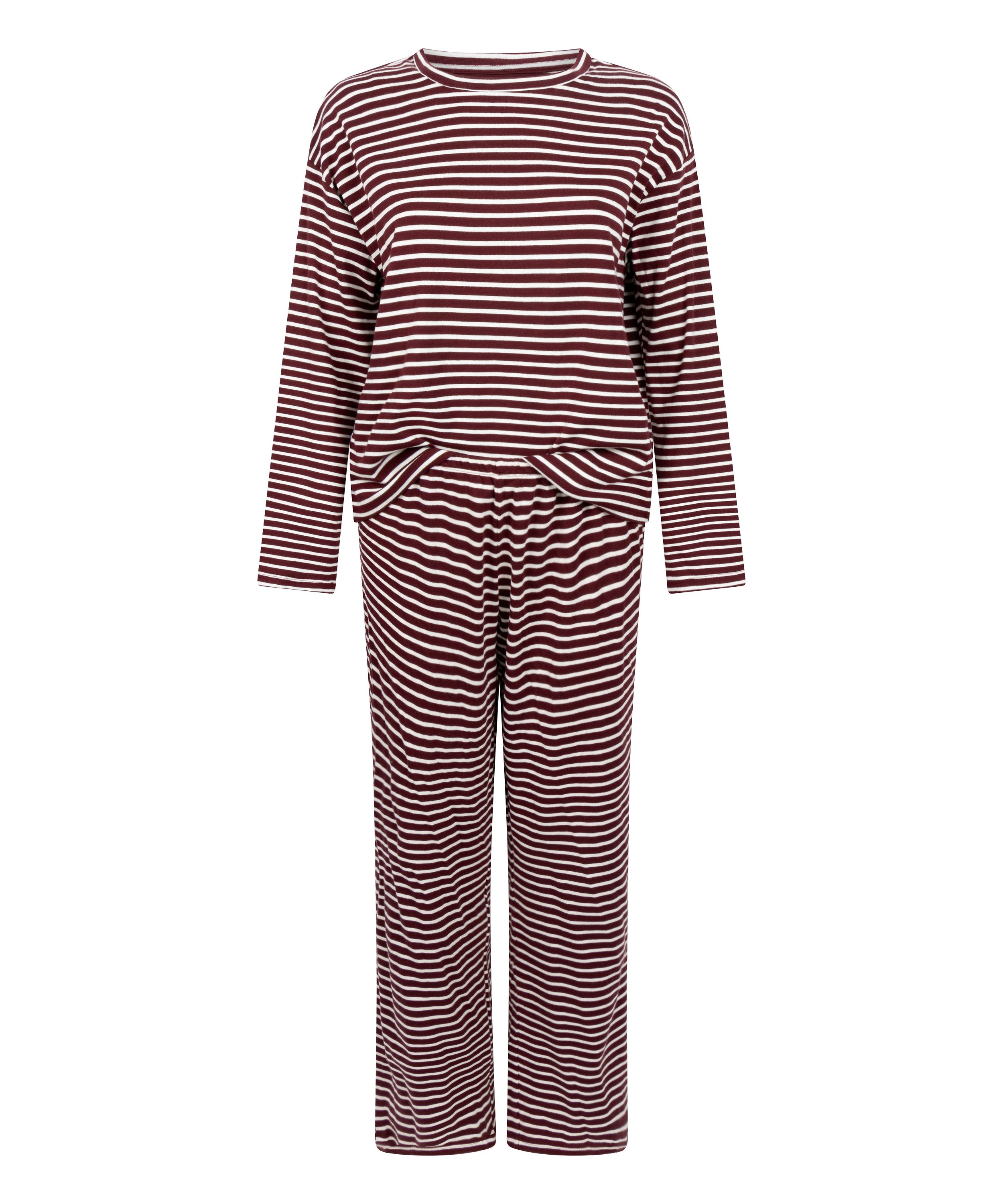 Pyjamaset Cotton Jersey, Red, main