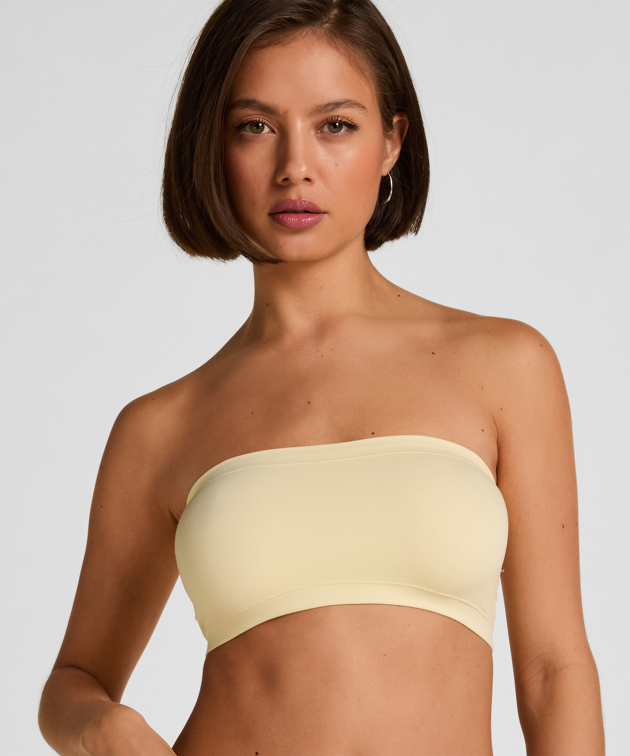 Dide Bandeau Bralette, Yellow, main