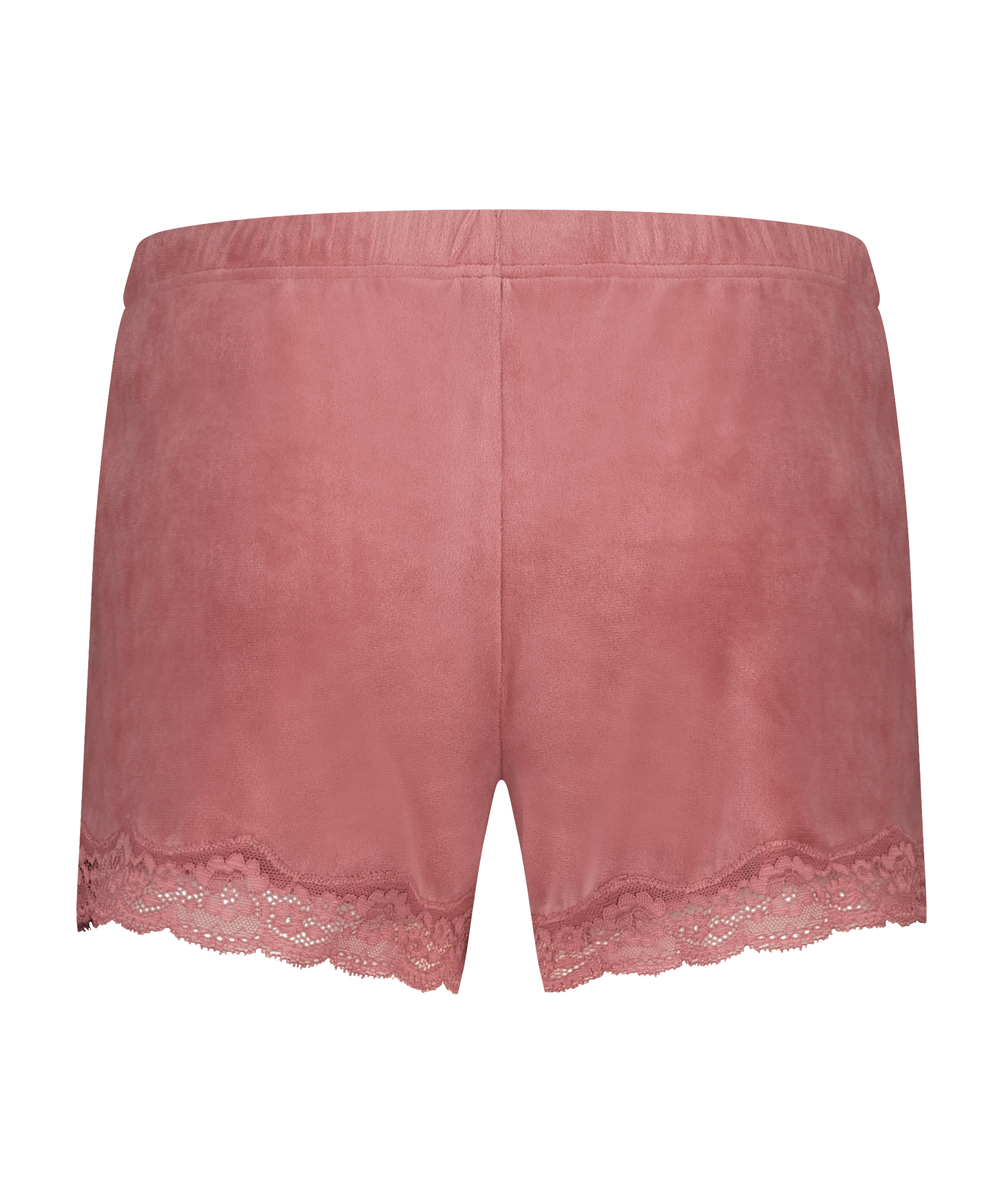 Velvet lace shorts, Pink, main