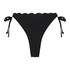 Scallop Bikini Bottoms, Black