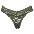 Floral Lace Thong, Green