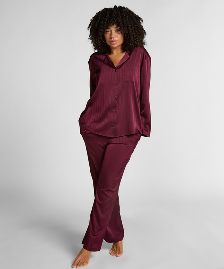 Satin Pinstripe Jacket, Purple