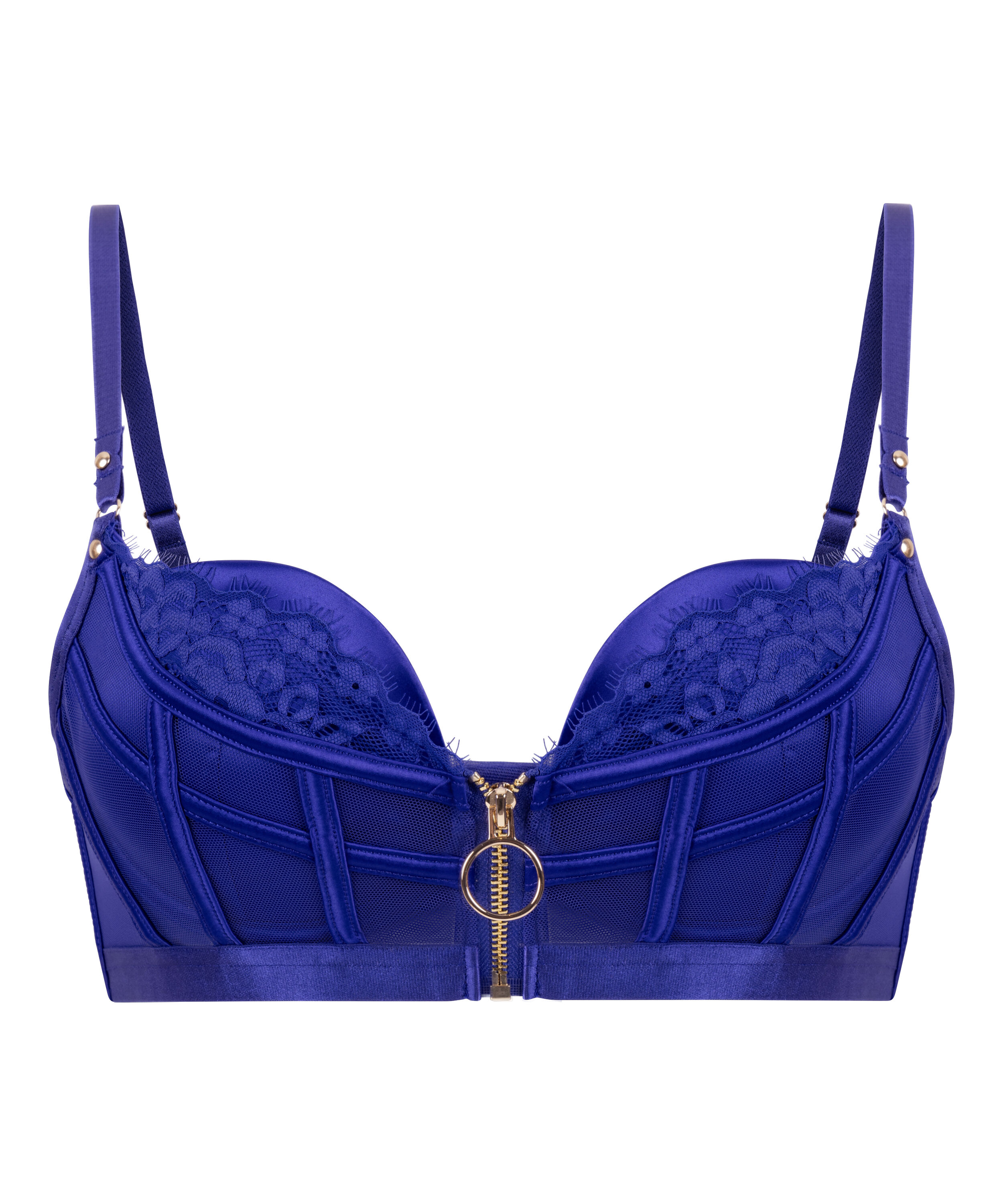 Sable Padded Underwired Push-up Bra, Blue