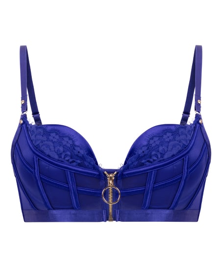 Sable Padded Underwired Push-up Bra, Blue