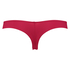 Satin fleece thong, Red