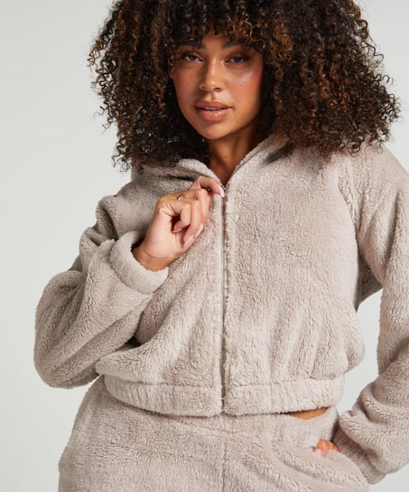 Fleece Top, Gray