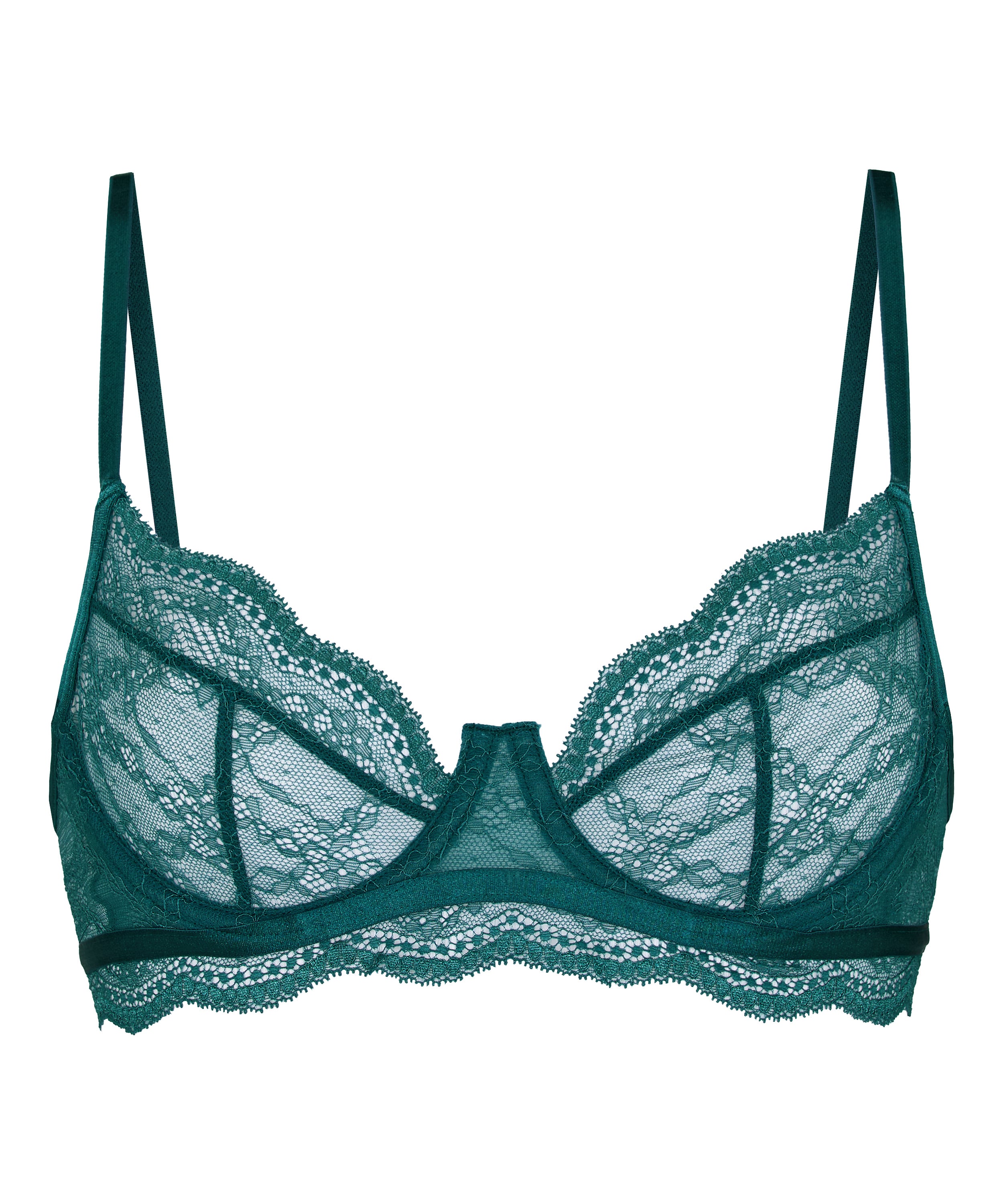 Isabelle Non-Padded Underwired Bra, Green, main