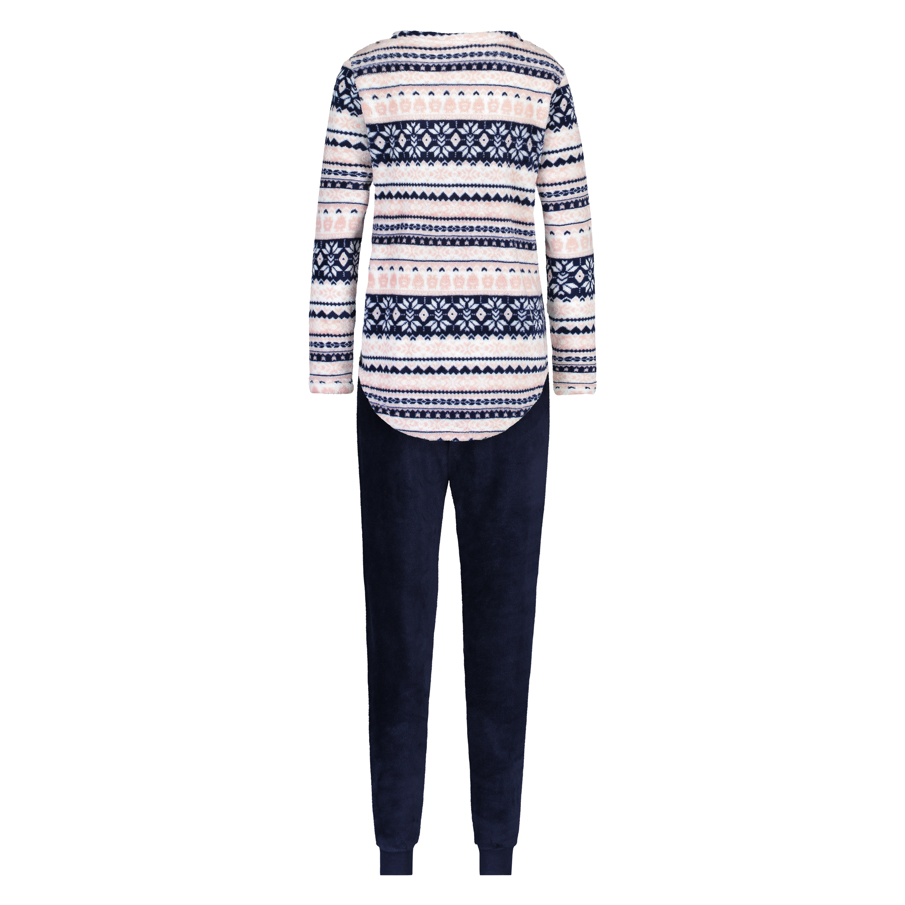 PJ Fleece Fairisle, Pink, main