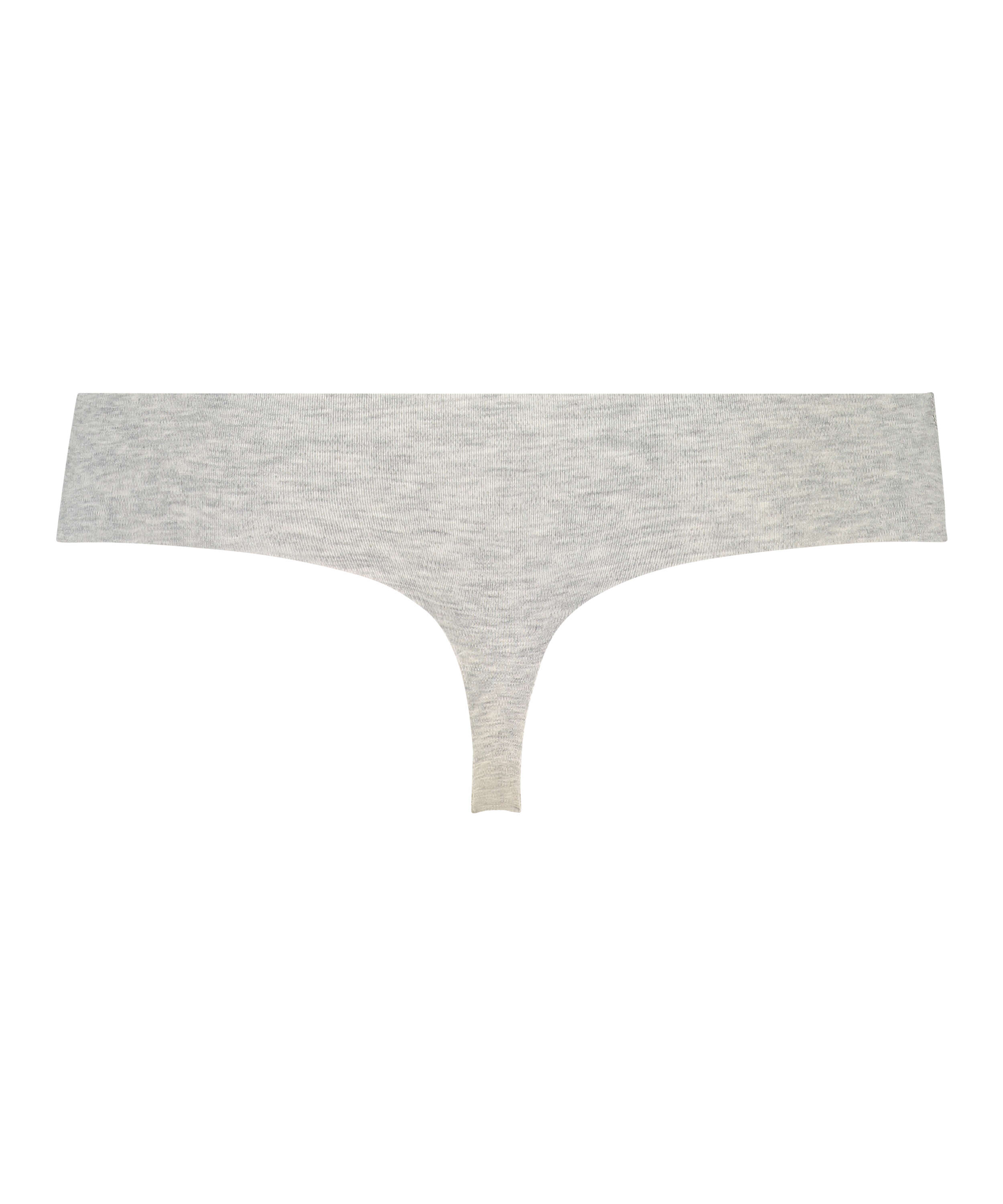 Invisible cotton thong, Grey, main