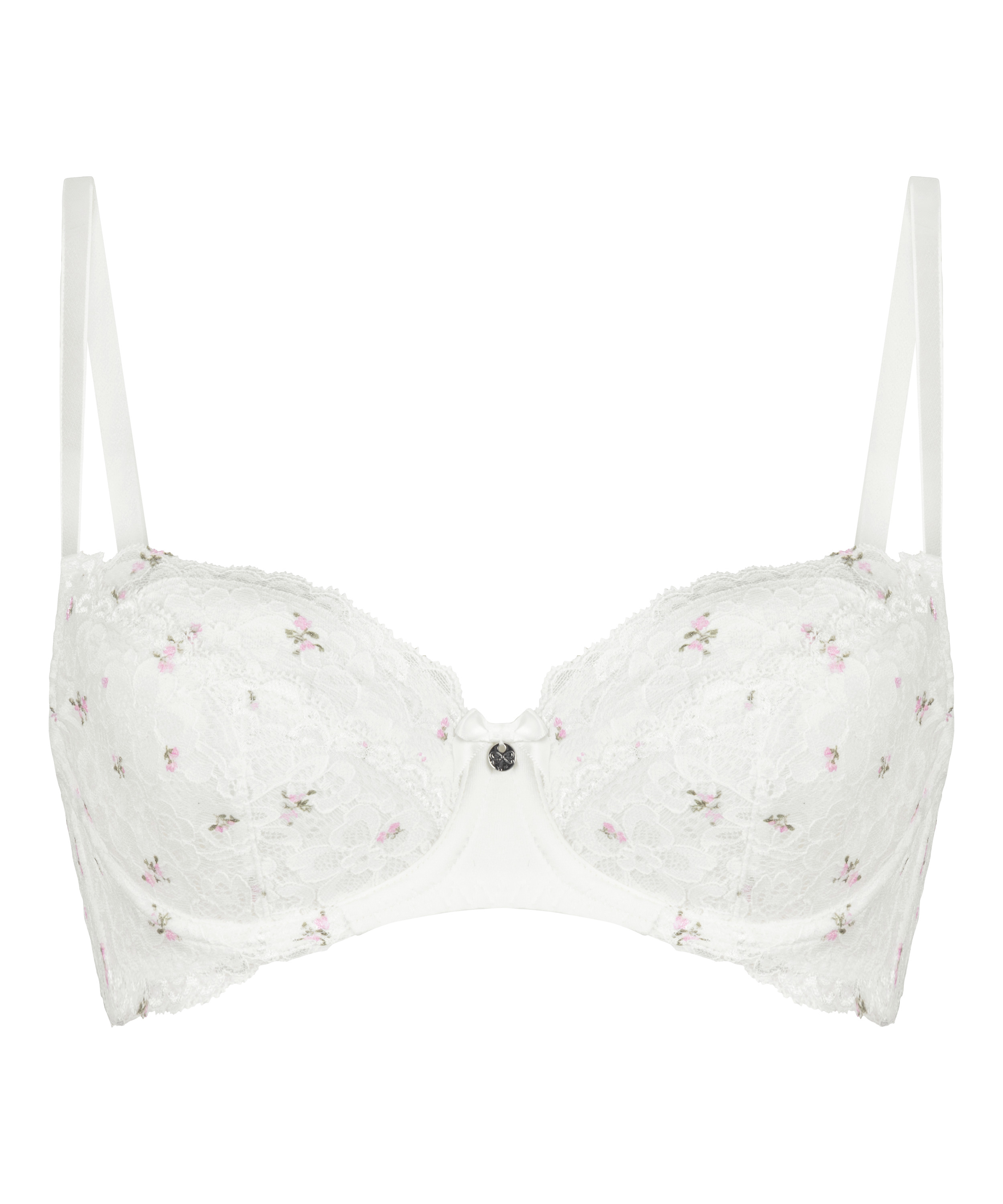Marine Padded Underwired Bra, White, main