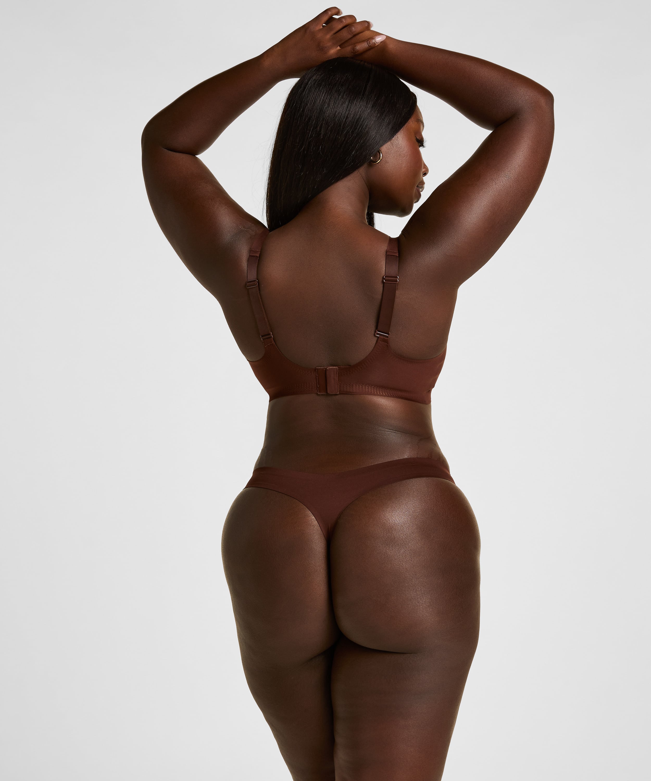 Super Comfort Thong, Brown, main