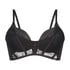 Allura Padded Underwired Longline Bra, Black