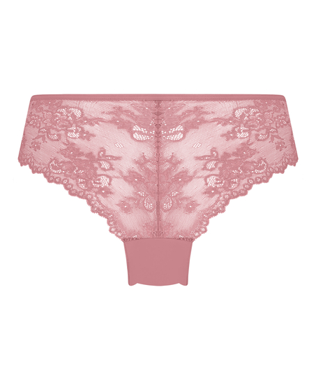 Invisible Lace Back Brazilian, Pink