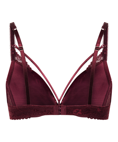 Isadora Padded Underwired Push-Up Bra, Red